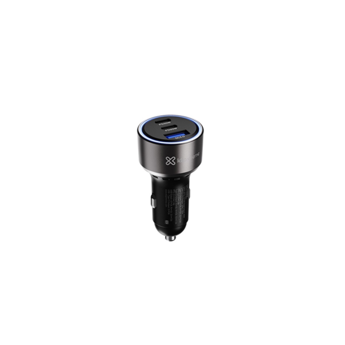 ADAPTADOR DE CARGA USB PARA VEHÍCULO KLIP XTREME, 60W, 2X USB-C + 1X USB-A (KCC-060)