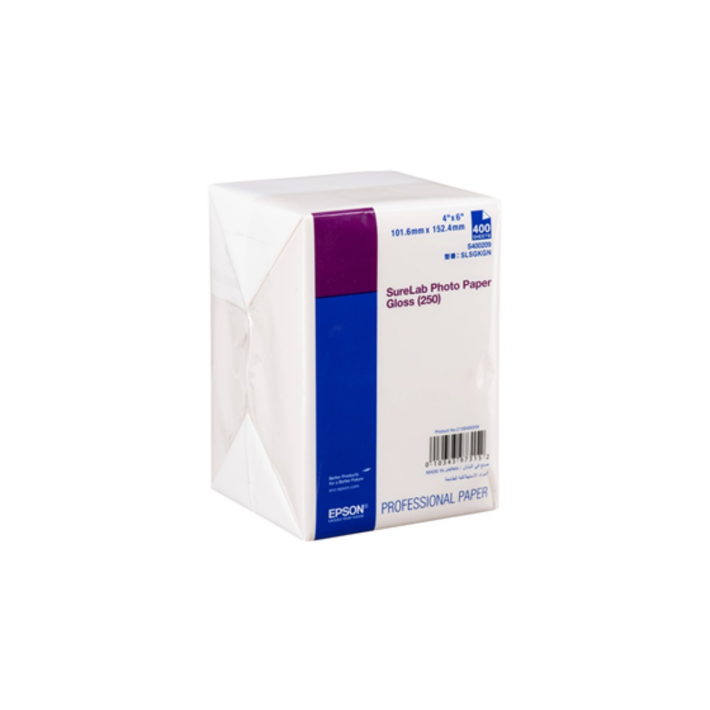 Papel Fotográfico Gloss Epson Surelab 4" X 6" 400 Hojas