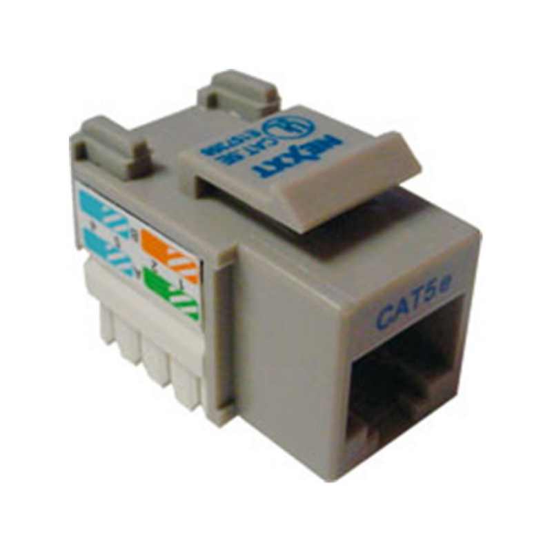 Jack Mini Keystone Nexxt Cat5E Gris Tipo 110