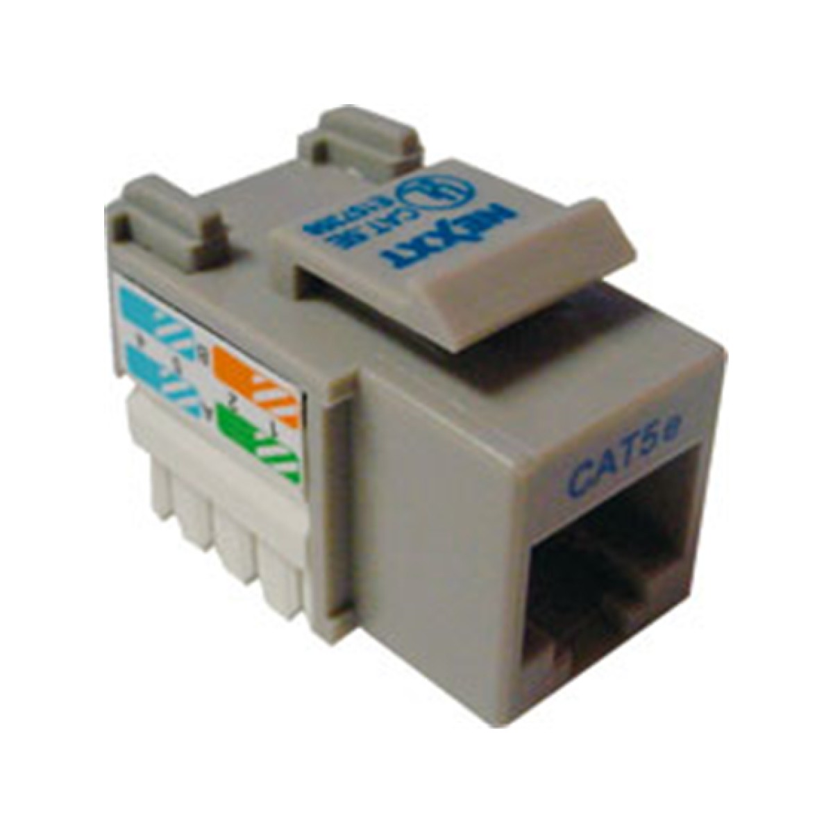 Jack Mini Keystone Nexxt Cat5E Gris Tipo 110