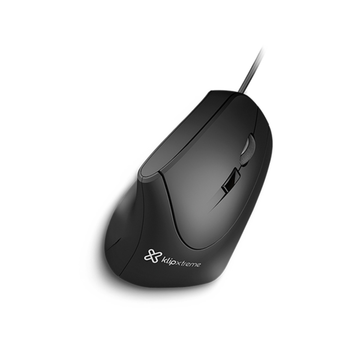 Mouse Optico Klipx Krown Vertical 6 Botones 1600 Dpi Black