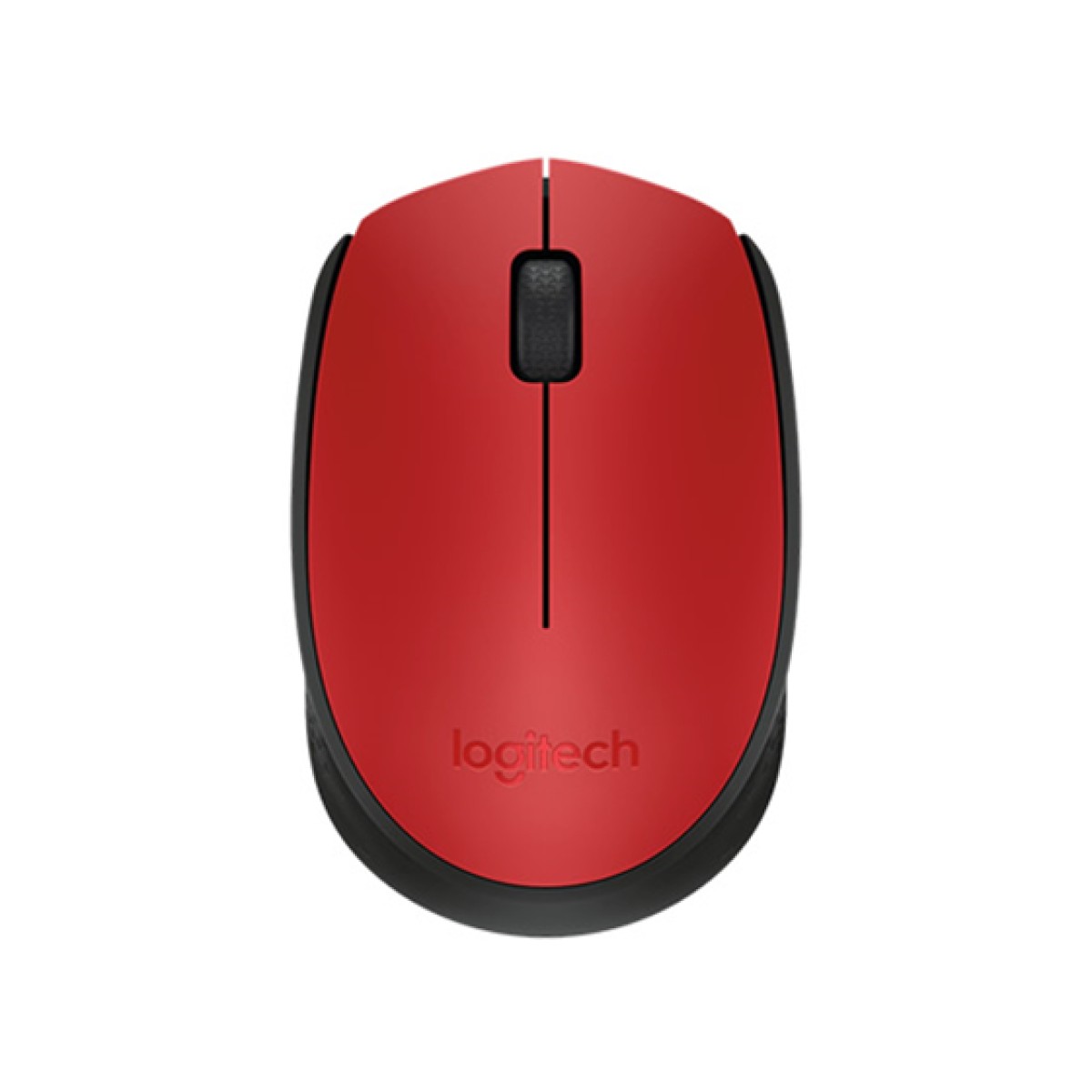 Mouse Logitech M170 Inalámbrico Óptico Rojo Receptor USB