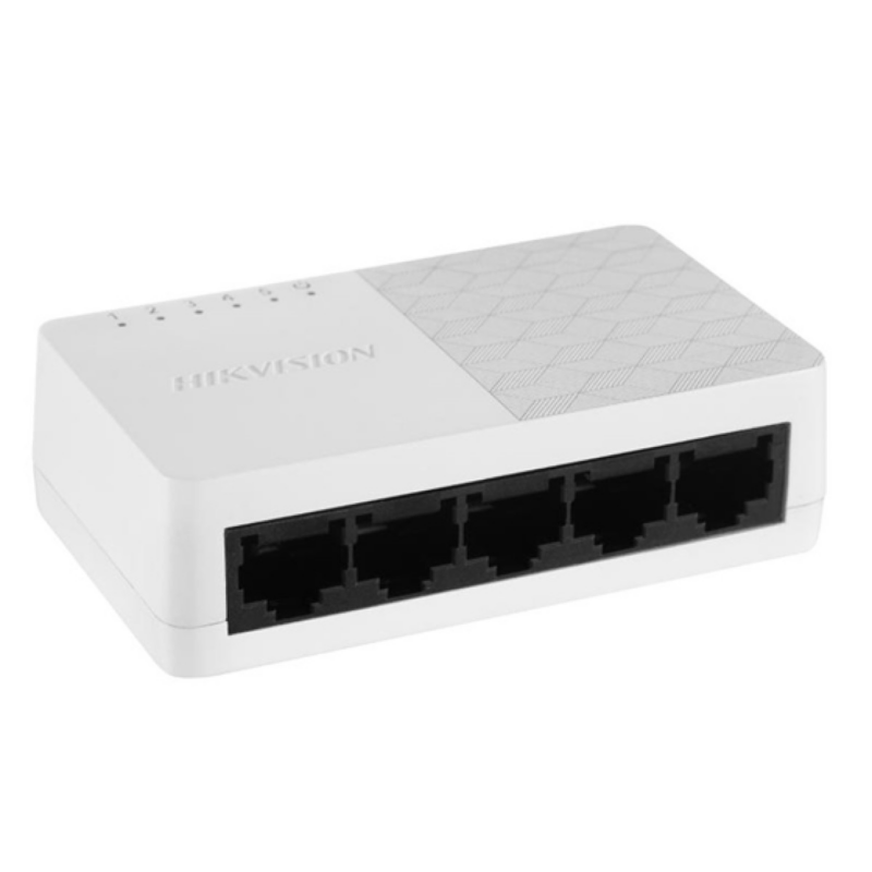 Switch Hikvision 5 Puertos Ethernet 10/100/1000 MBps Gigabit No Administrable