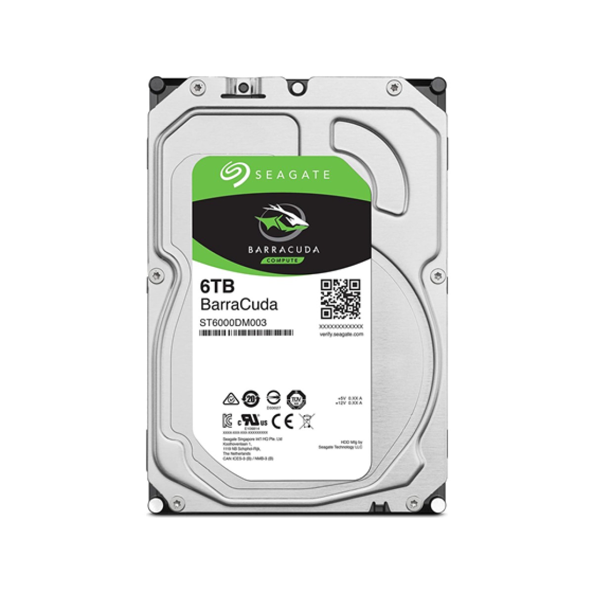 Disco Duro Seagate Barracuda 6TB Interno Sata 6.0GBps 3.5" 5400Rpm 256MB
