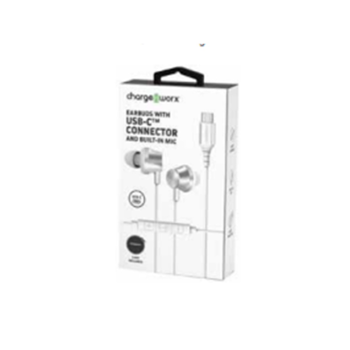 AUDIFONO CON MICROFONO CHARGEWORX USB-C PARA ANDROID, RESISTENTE, MANOS LIBRES COLOR PLATA. (CX9038SL).