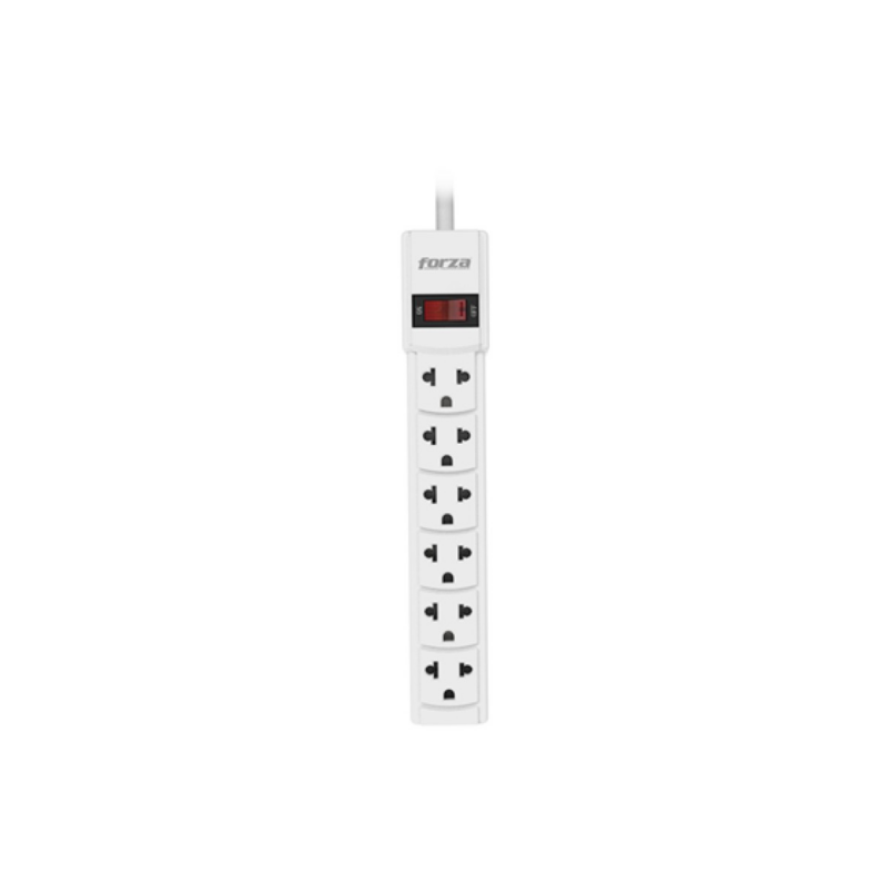 Protector Regleta Forza 6 Salidas 110V 15A 2220W Interruptor Iluminado