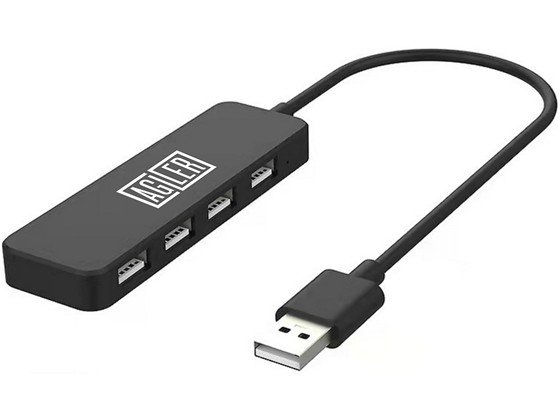 HUB USB 2.0/1.1 AGILER,  4 PUERTOS .
