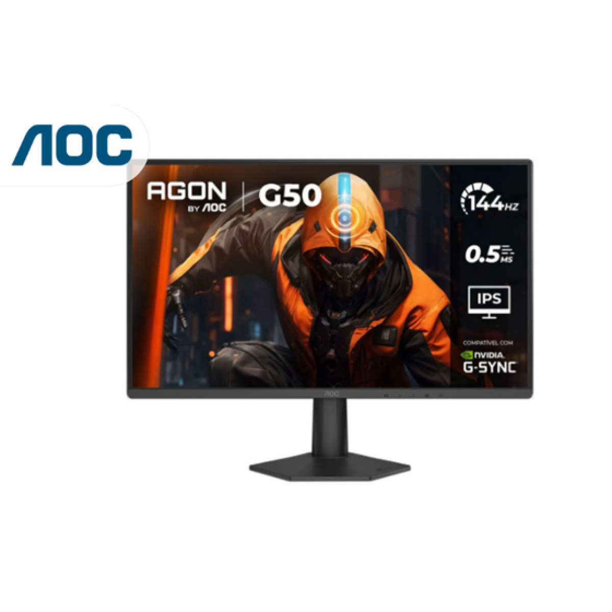MONITOR AOC 23’’8 GAMING, 1920X1080, 165 HZ LED, 4MS GTG, FULL HD, 2 HDMI ,1 DISPLAYPORT, AMD FREESYNC,HDCP VERSIÓN 2.2,COMPATIBLE CON HDR (HIGH DYNAMIC RANGE) (24G50F)
