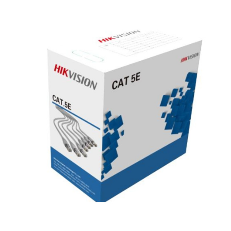 Rollo De Cable Utp Hikvision Cat5E 24 Awg 99% Cobre 305M