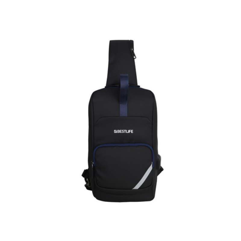 Bulto Mochila Bandolera Para Tablet 11" Bestlife Negro Impermeable