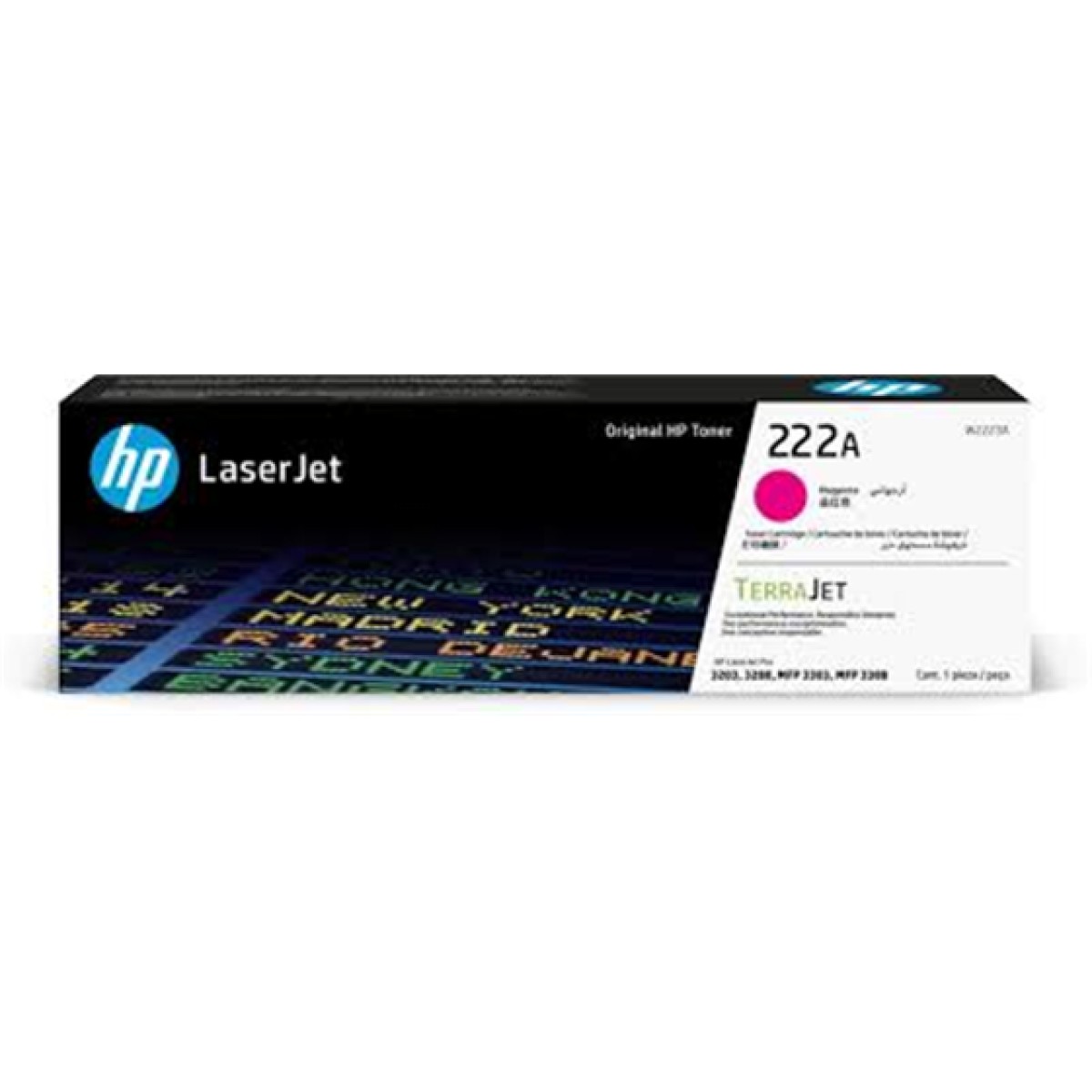 TONER HP 222A - W2223A - MAGENTA - 1,200 PAGINAS - PARA IMPRESORA COLOR LASERJET - 3303SDW, 3303FDW