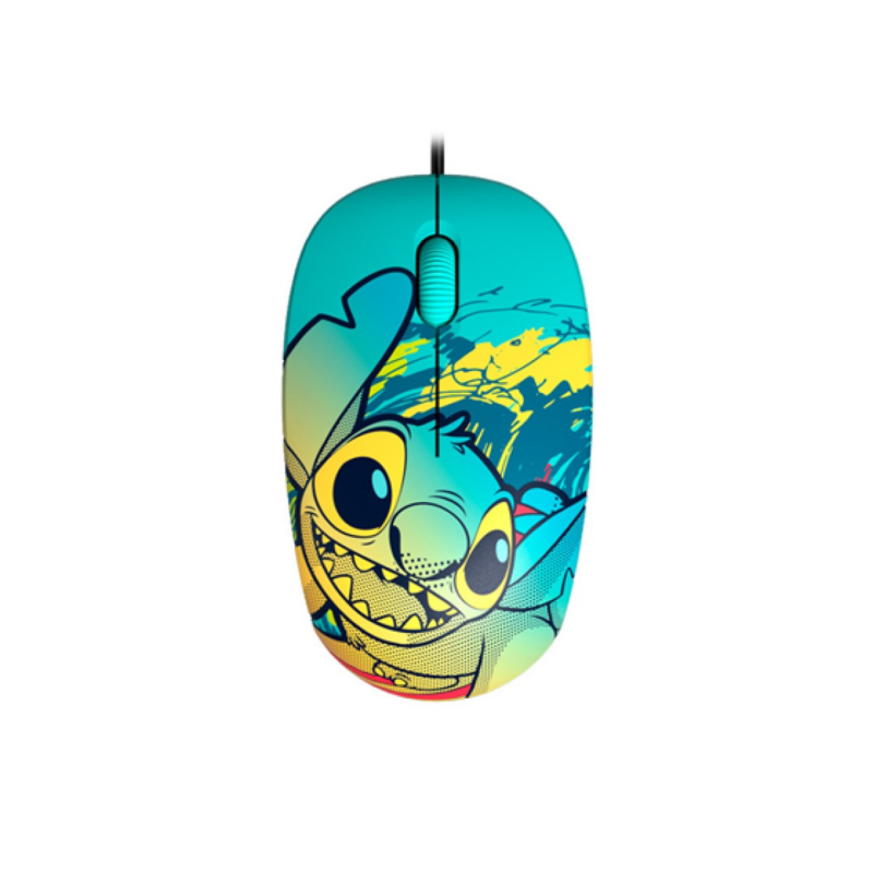 Mouse Xtech Disney Stich USB Optical 1200 Dpi Azul