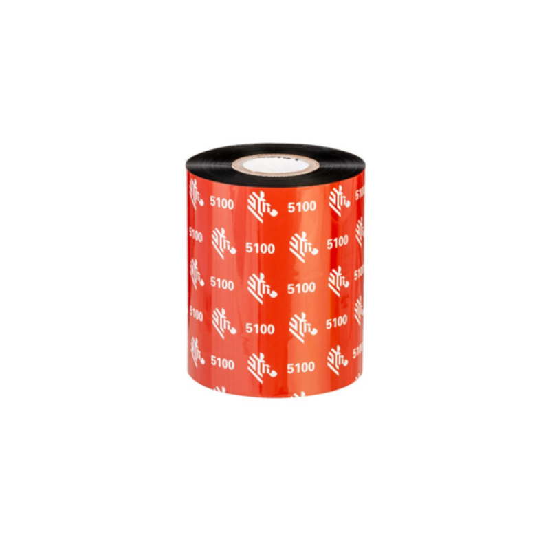 Cinta Resina Zebra 5100 Transferencia Termica 64mm X 74M Negra