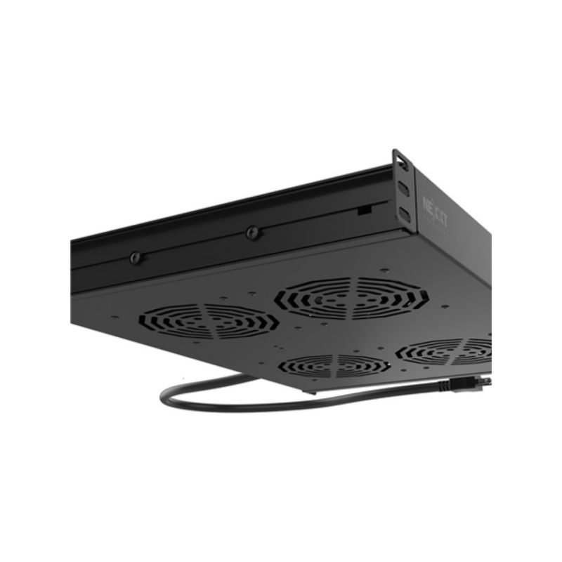 Bandeja Para Rack Nexxt 110-220Vca Cuatro Ventiladores Negro