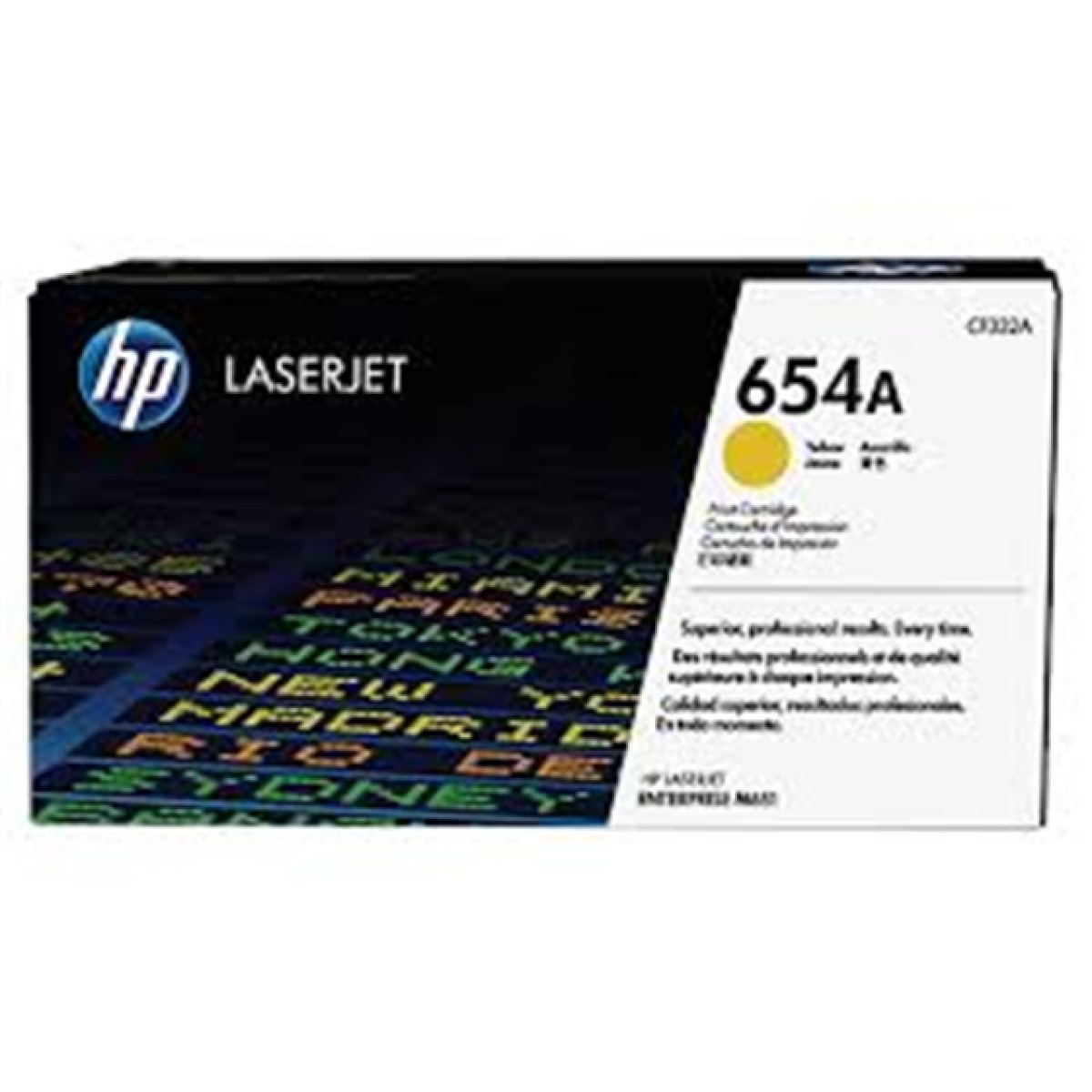 Toner Hp 654A - Cf332A - Amarillo - 15,000 Paginas - Para Impresora Laserjet M651