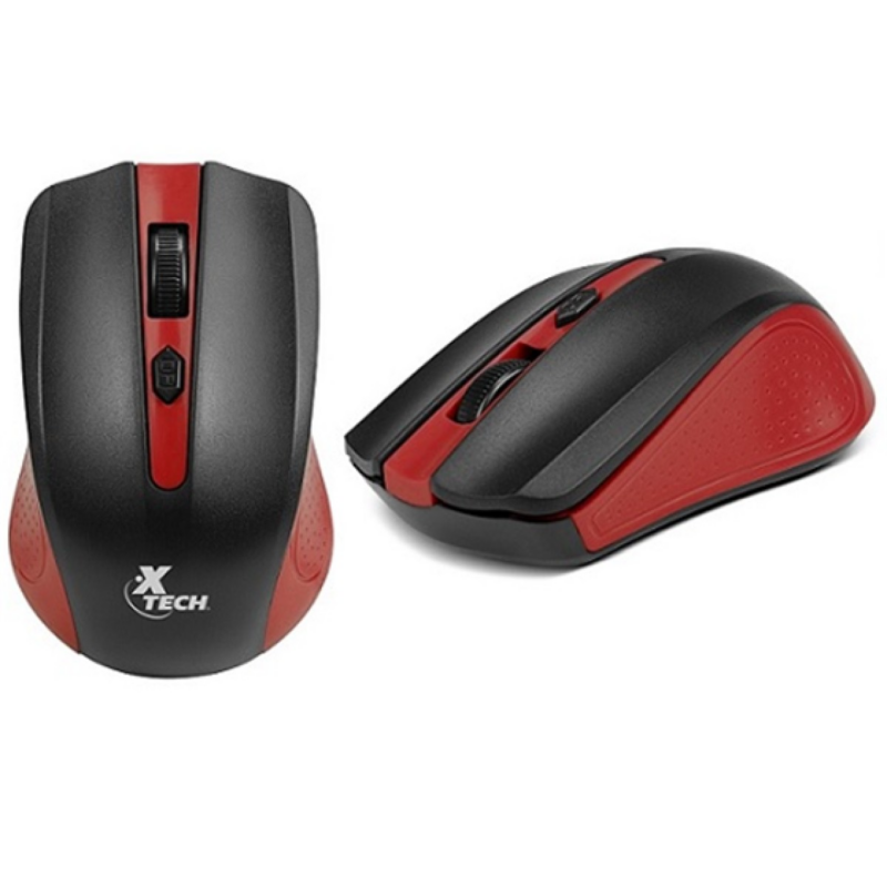 Mouse Xtech Xtm-310Rd Wireless 1600Dpi 4 Botones Rojo