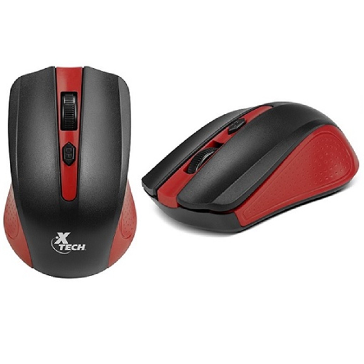 Mouse Xtech Xtm-310Rd Wireless 1600Dpi 4 Botones Rojo