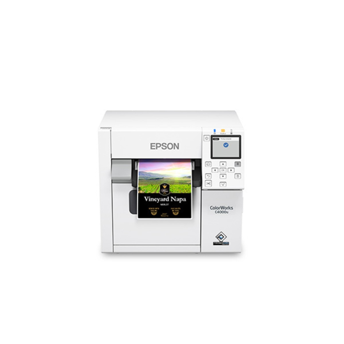 IMPRESORA DE ETIQUETA  EPSON COLORWORKS CW-C4000, CON TECNOLOGÍA PRECISIONCORE, RESOLUCIÓN DE 1200 PPP, COMPATIBLE CON ZPL II, SAP, LOS PRINCIPALES MIDDLEWARE Y MAS, **NO VIENE CON CARTUCHO DE TINTA**.