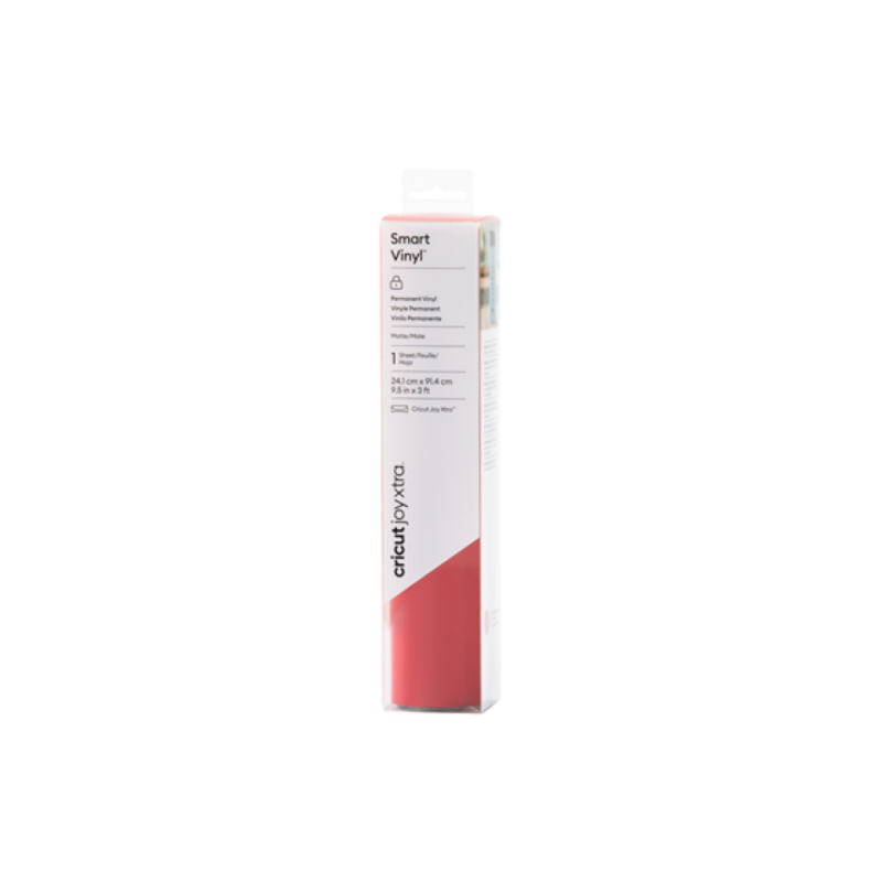Rollo De Vinil Cricut Permanente 9.5 Pulgadas X 3 Pies Rojo Matte