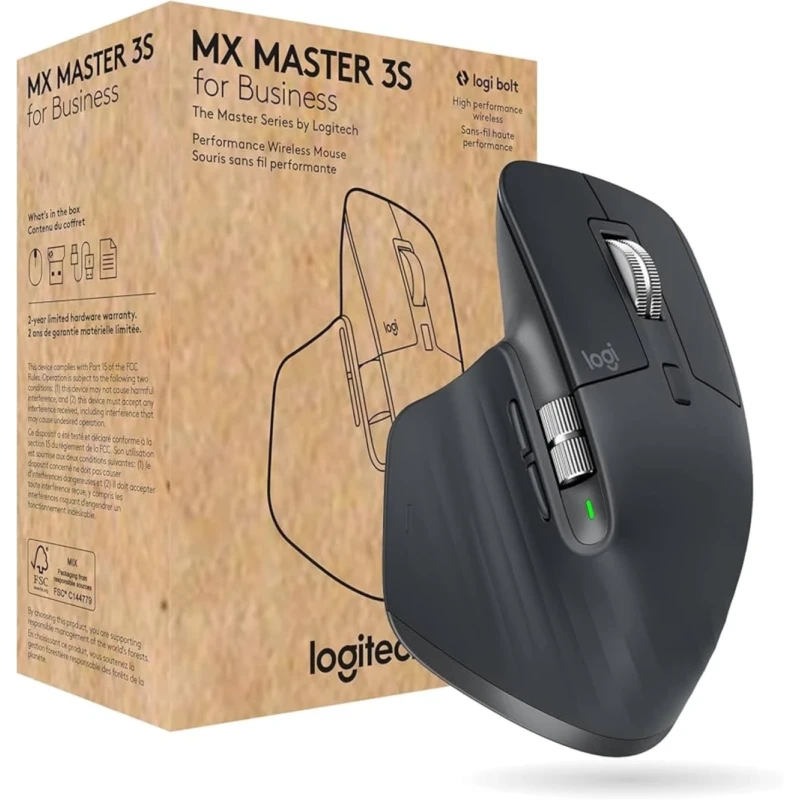Mouse Inalámbrico Logitech MX Master 3S Performance Graphite Bluetooth USB-C