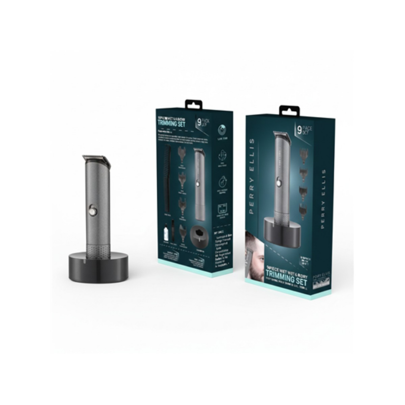 Kit Rasuradora Inalámbrica Perry Ellis Con 4 Peines Guía