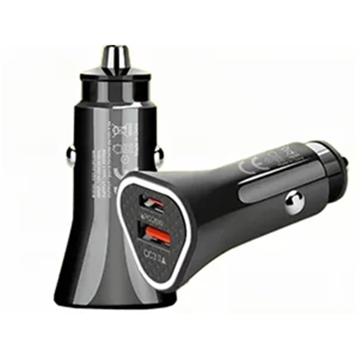 CARGADOR DE CARRO AGILER FAST CHARGE USB C + USB A, 38W, NEGRO (AGI-1950)
