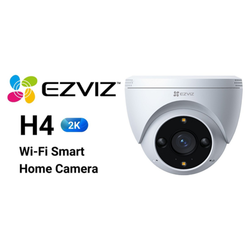 Cámara Domo Exterior 2K Ezviz H4 Con Poe Y Detector De Movimiento