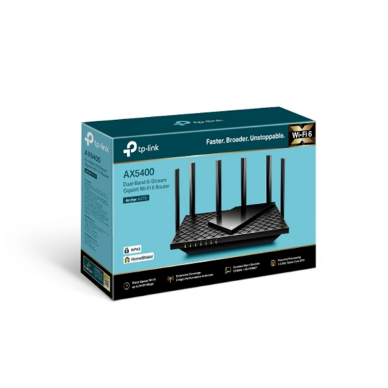 Router Wi-Fi 6 Tp-Link Ax5400 6 Antenas 1 Wan 4 Lan