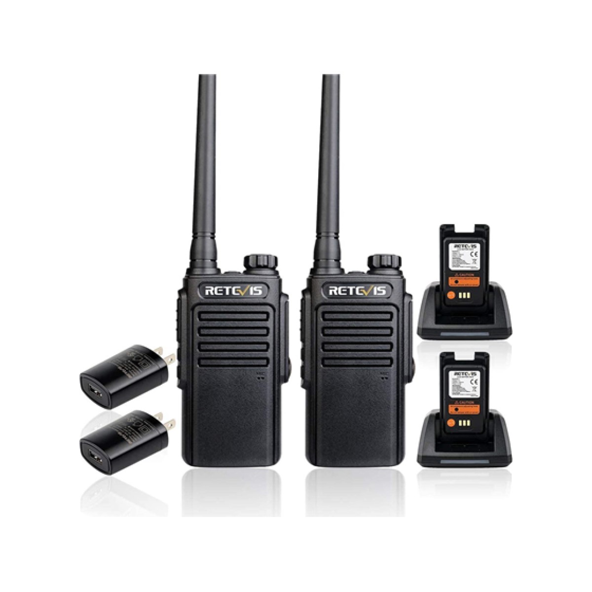 Radio De Comunicación 16 Canales Retevis Ip67 Negro