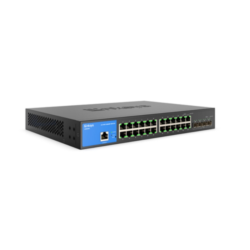 Switch 24 Puertos Gigabit Linksys Lgs328C Managed Con 4 Sfp+ 10G