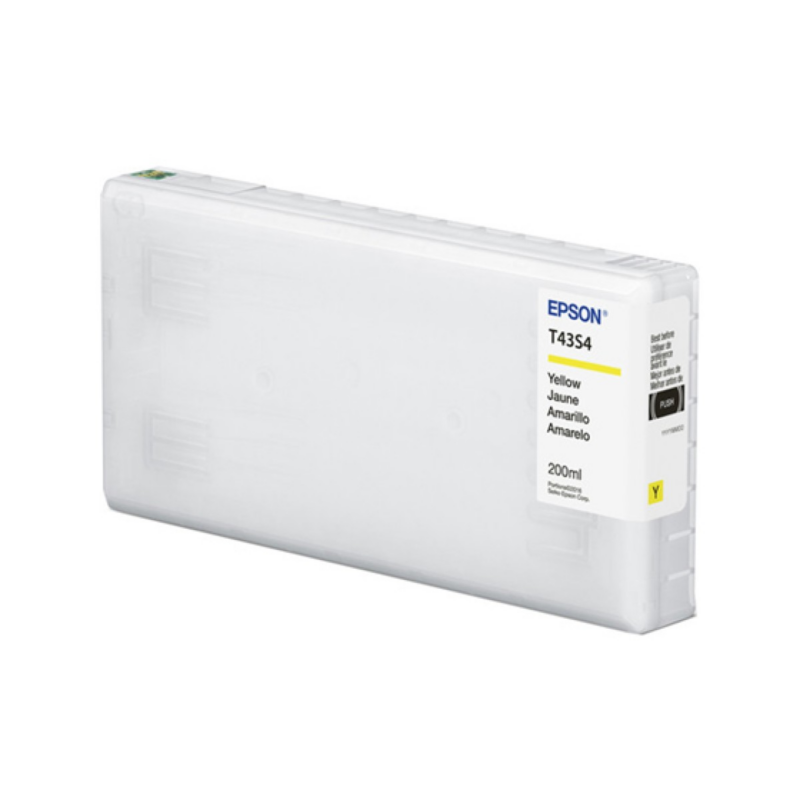 Cartucho Amarillo Epson T43S 200 Ml Compatible Surecolor Surelab D870