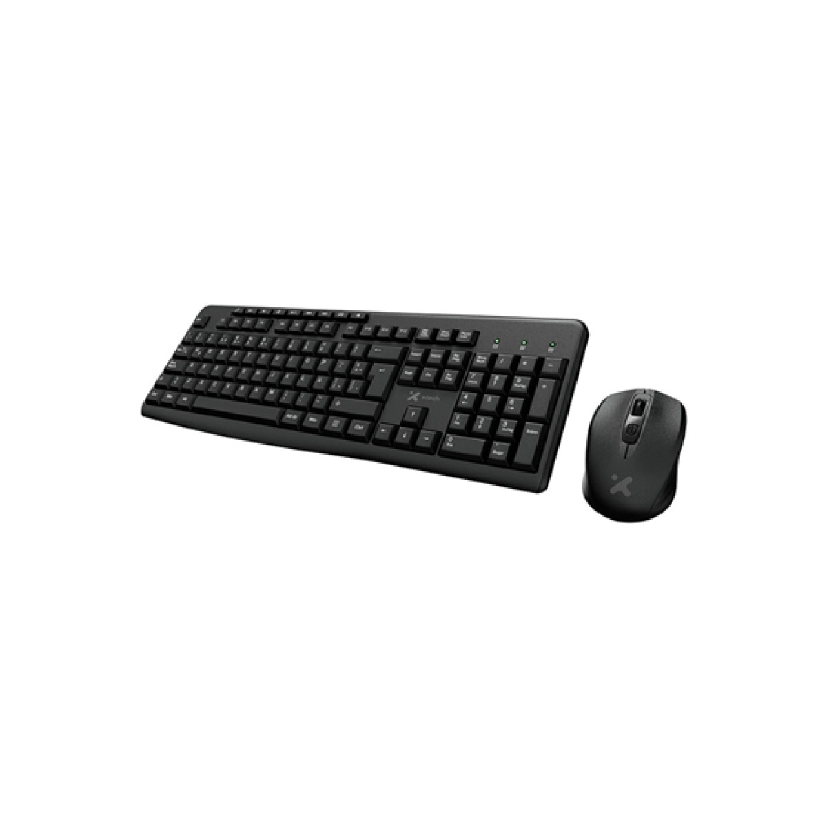 Combo Teclado Y Mouse Wireless Xtech Multimedia Español Negro