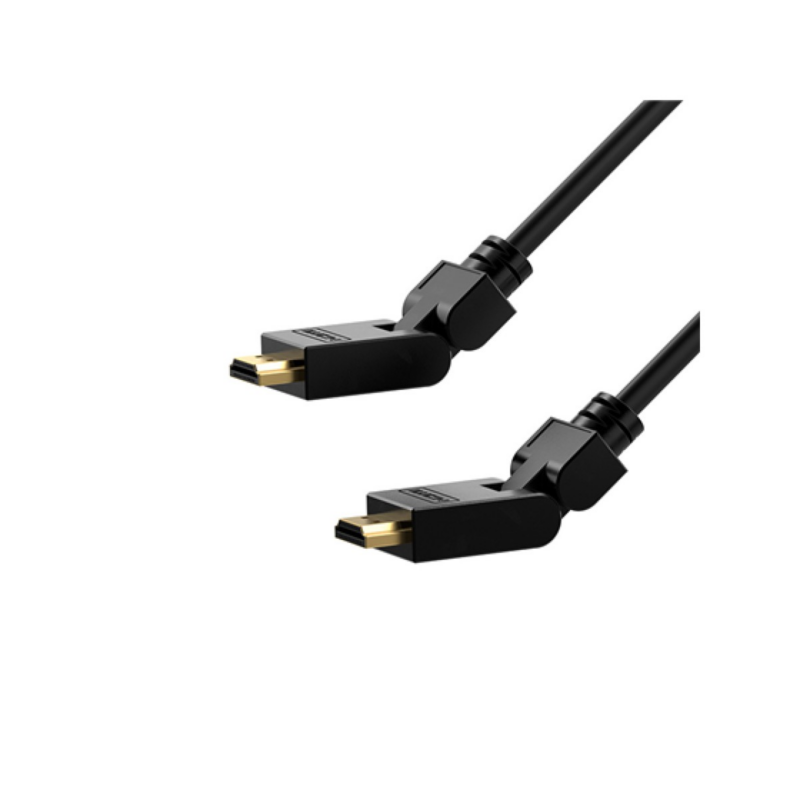 Cable HDMI 6Ft Giratorio Xtech Xtc-607 4K Macho A Macho Negro