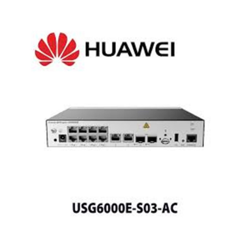 Firewall Huawei Usg6000E-S03-Ac 10 Puertos Ge 2 Puertos 10Ge Sfp+