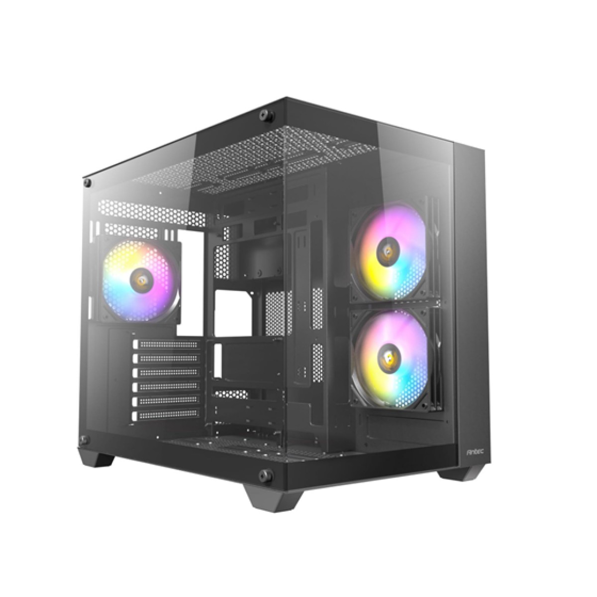 Case Gamer Antec Cx800 Argb Mid-Tower Negro Con Vidrio Templado