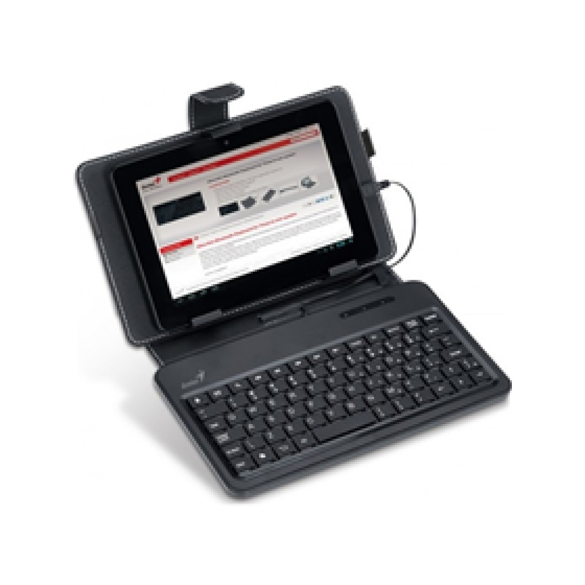 Teclado Cover Genius Luxepad A120 Microusb Negro Inglés Refurbished