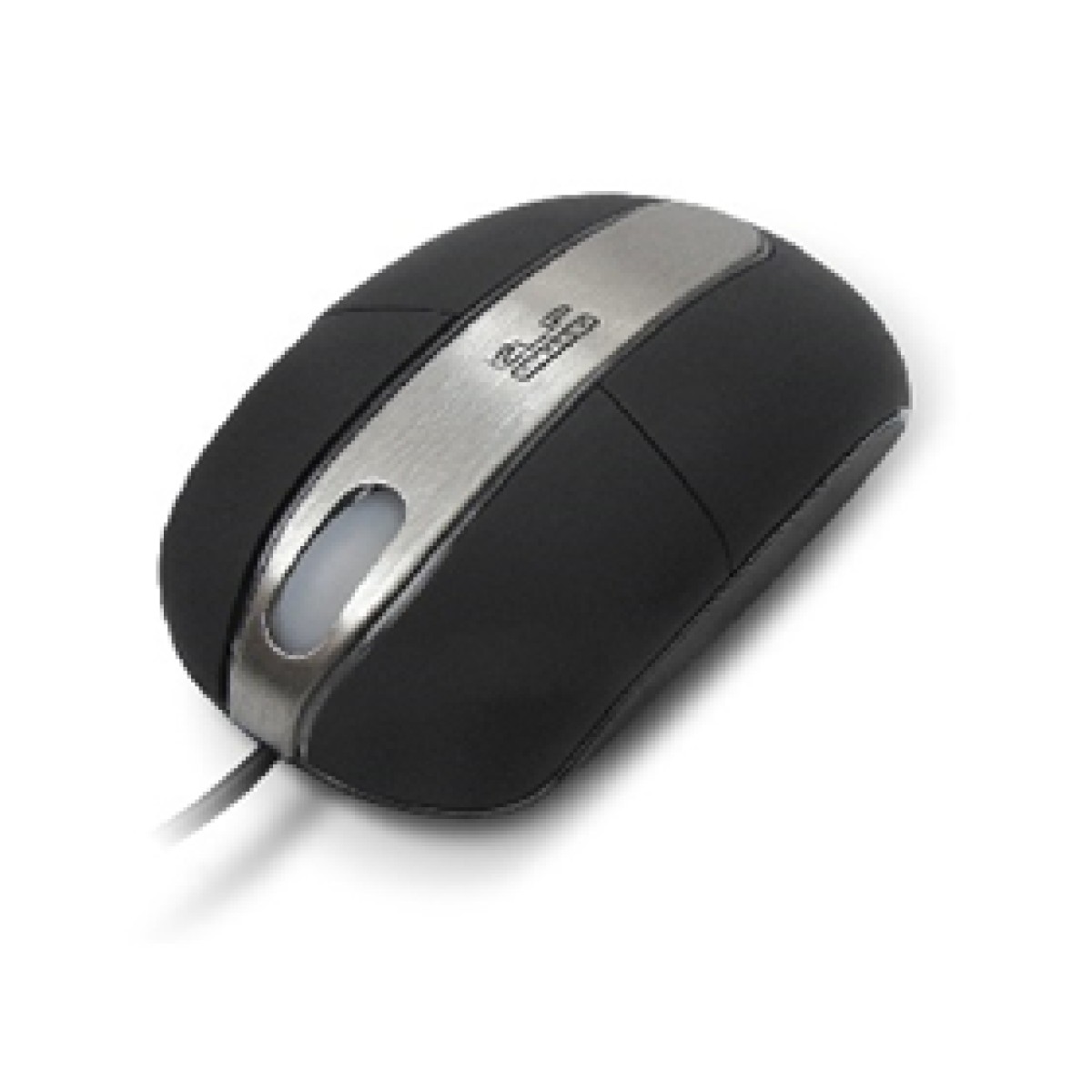 Mouse Óptico 3 Botones USB Ps2 Negro Plateado Scroll Id010Klx03