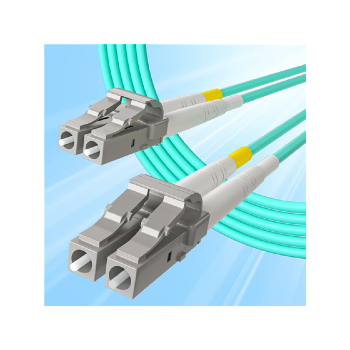 Patch Cable Fibra 10Gtek Lc A Lc Om3 10 Gigabit Multimodo 3.3 Ft Paquete 4