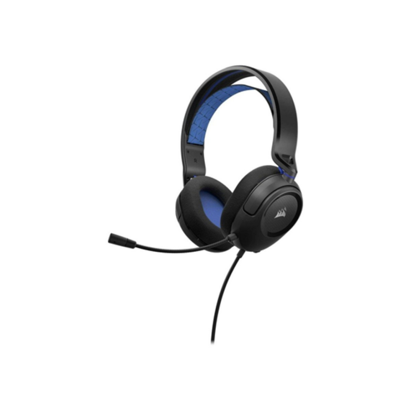 Audífono Con Micrófono Estéreo Corsair Hs35 V2 Gamer 3.5Mm Negro Azul