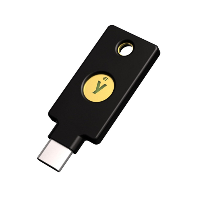 Llave De Seguridad USB-C Y Nfc Yubico 5 Fido 2Fa Negra