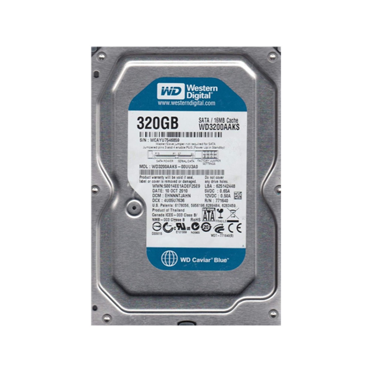 Disco Duro Interno 320Gb Western Digital Sata 2.5" Pull Out