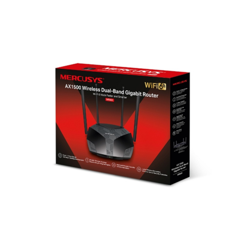 Router Wireless Ax1500 Tp-Link Mercusys Mr60X Wi-Fi 6 Gigabit