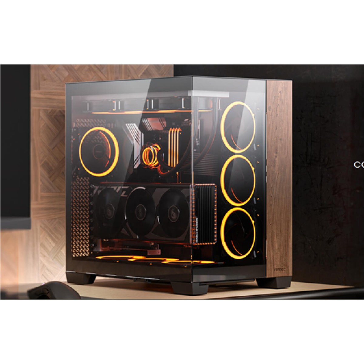 Case Gamer Dual Chamber Antec C8 Wood Constellation Series Mid-Tower