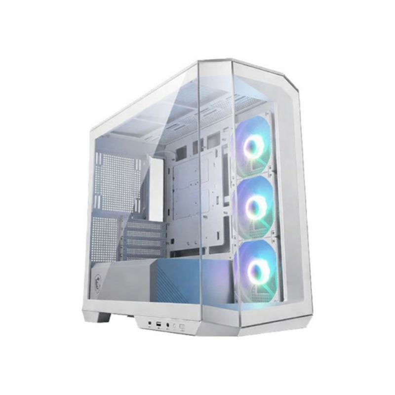 Case Msi Mag Pano 100R Pz White Media Tower Micro-Atx Mini-Itx
