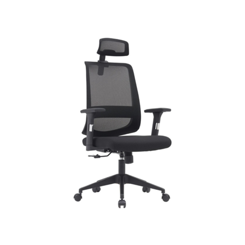 Silla De Oficina Myo Negro Tejido Malla Sit-M315 Soporte Lumbar