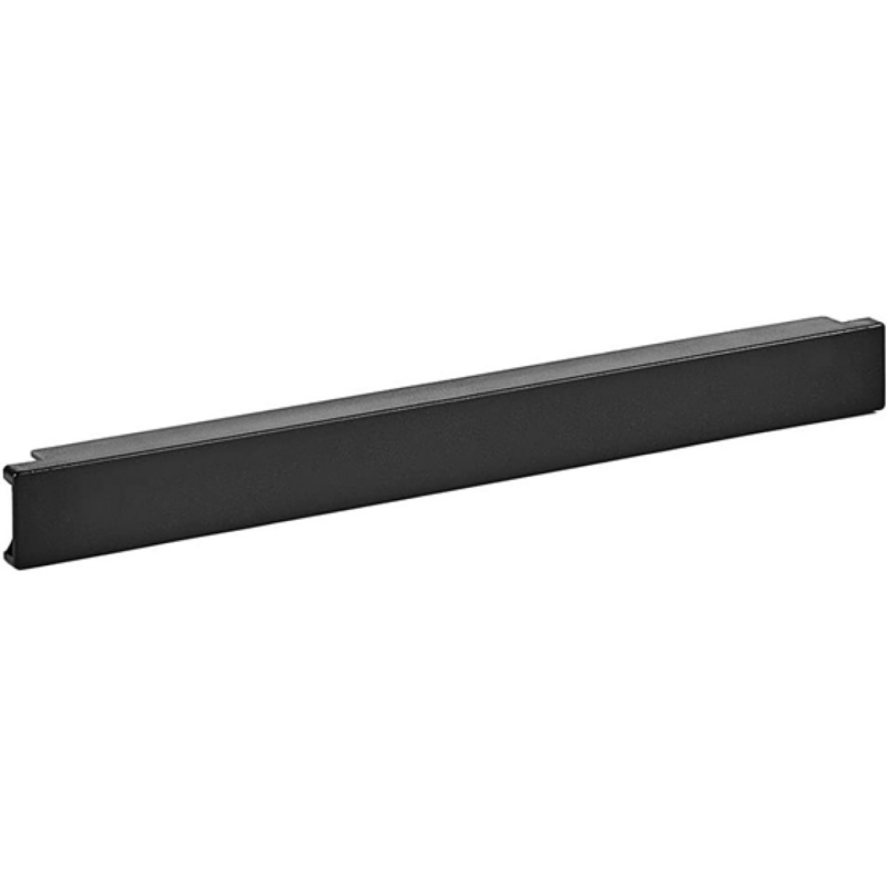 Panel En Blanco Horizontal Nave Point 1U Mate Black 19X1.19X1.75 In
