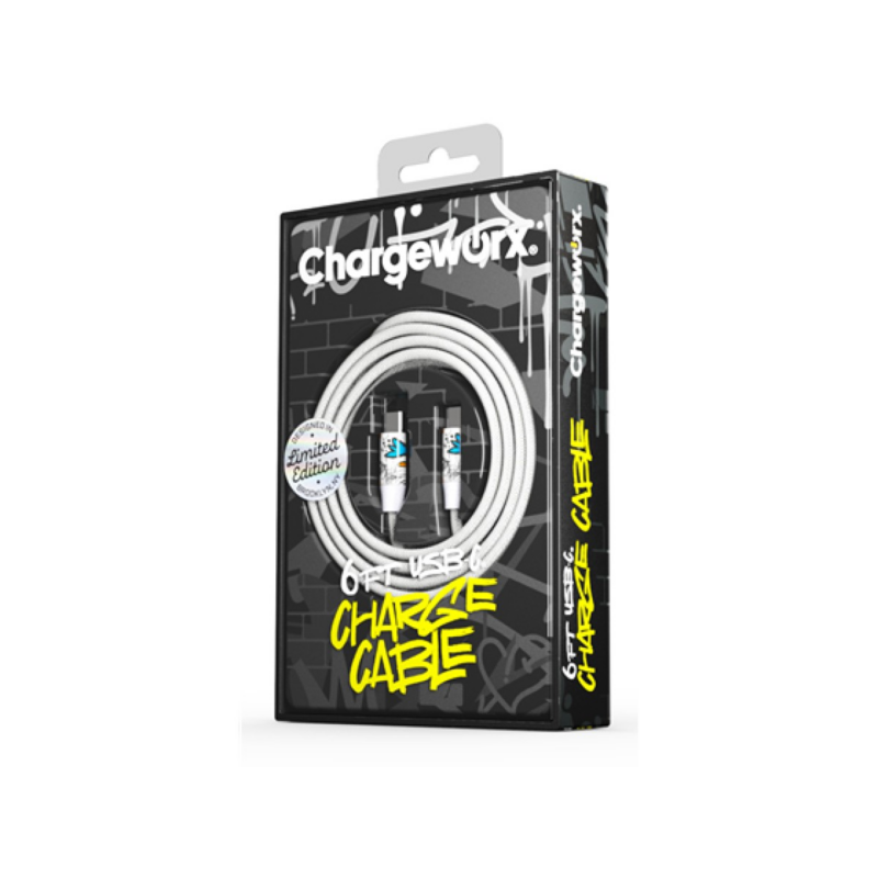 Cable USB-C A USB-C Nylon Chargeworx Cha-Cx4945Grft1 6Ft Gris