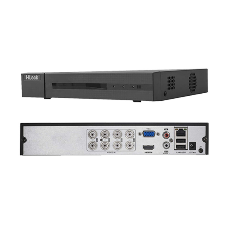 Dvr 8 Canales Turbo Hd + 4 Ip Hilook 4Mp Lite H.265+ Full Hd