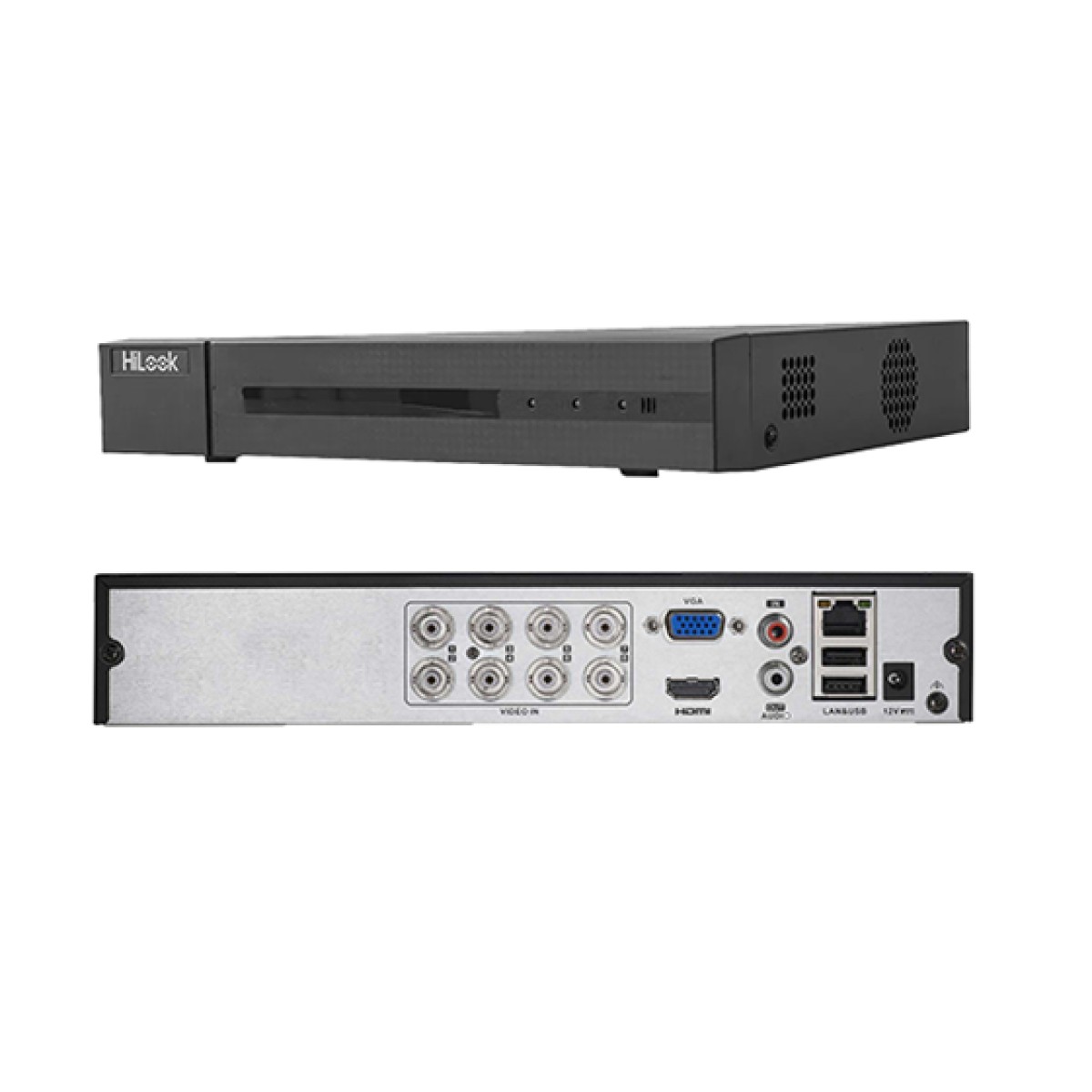 Dvr 8 Canales Turbo Hd + 4 Ip Hilook 4Mp Lite H.265+ Full Hd