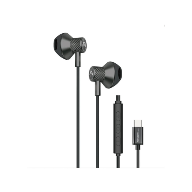 Audífonos Ultimate Sound Argom Aura Tipo-C Brotes Magnéticos Negro